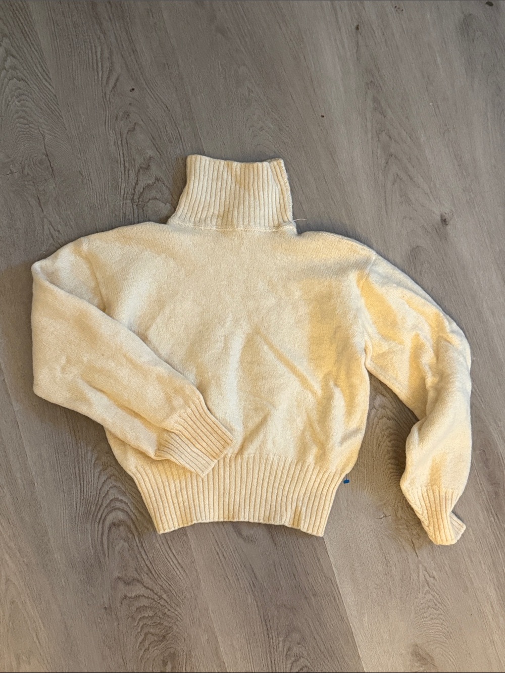 Turtleneck Cozy Knit Sweater - Cream